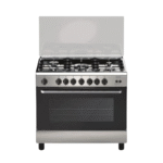 فرن غاز سوبر جنرال 5 عيون 90×60 سم استيل تركي KSGC9501