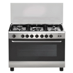 فرن غاز سوبر جنرال 90x60 سم 5 شعلات شواية فولاذ - موديل KSGC904FS