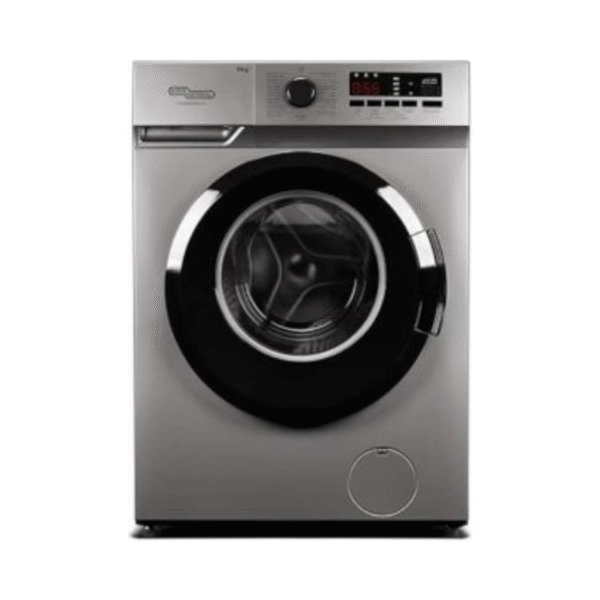 غسالة سوبر جنرال أمامي 6 ك أسطوانة الفولاذ المقاوم للصدأ فضي KSGW6500NLED