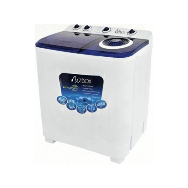 غسالة دبليو بوكس 5ك نصف حوضين لون ابيض موديل WB6070L