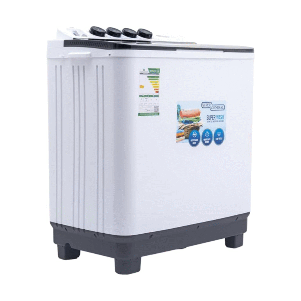 غسالة سوبر جنرال حوضين 8 كجم موديل KSGW85