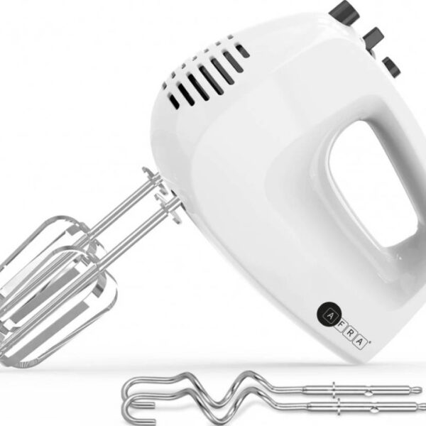 خلاط يدوي افرا بقوة 250 واط  و 5 إعدادات للسرعة  أبيض AF-250HMWT