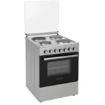 فرن غاز بومبي كهربائي اربع عيون حجر 60*60 سم – ستيل – PF60H